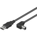 PremiumCord kabel USB 2.0, A-B, 3m se zahnutým USB-B konektorem 90°_1484616234