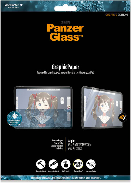 PanzerGlass ochranná fólie GraphicPaper™ pro Apple iPad Pro 11&quot; / iPad Air 10.9&quot;_935690111