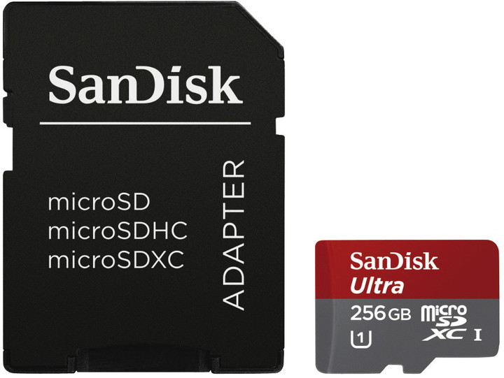 SanDisk Micro SDXC Ultra Android 256GB 95MB/s UHS-I + SD adaptér_743046320