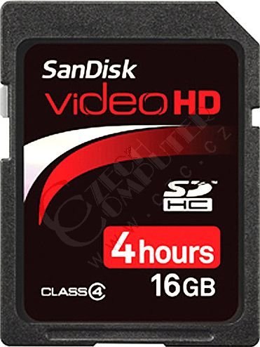 SanDisk Secure Digital (SDHC) (class 4) Video HD 16GB_1204786439