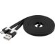 PremiumCord kabel micro USB 2.0, A-B 2m, plochý PVC kabel, černá