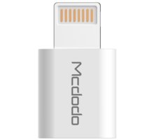 Mcdodo redukce z microUSB na Apple Lightning (10x20x4,8 mm), bílá_1320848967