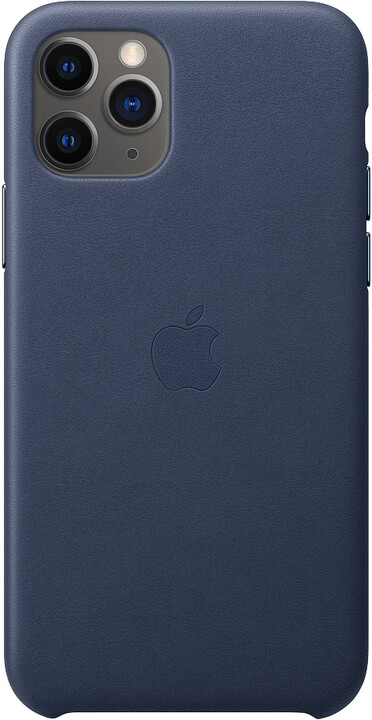 Apple kožený kryt na iPhone 11 Pro, půlnočně modrá_1829463499