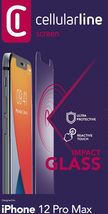 Cellularline ochranné tvrzené sklo Second Glass Ultra pro iPhone 12 Pro Max_1032718478