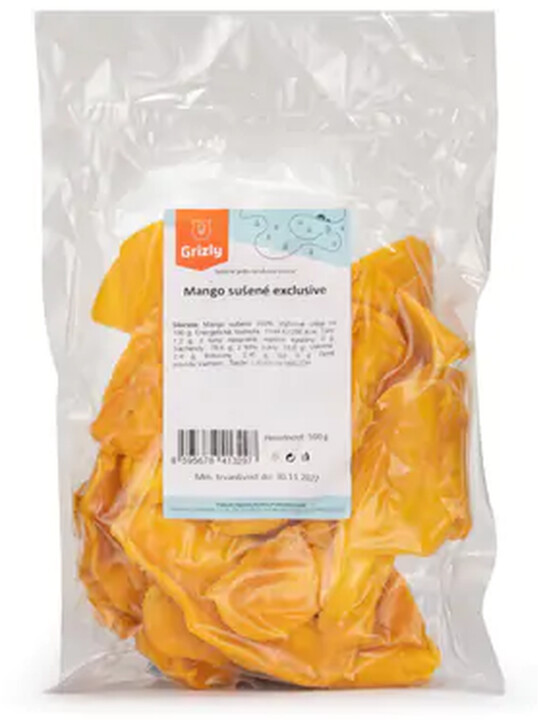 GRIZLY sušené ovoce - mango, exclusive, 500g_1462055427
