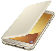 Samsung Galaxy J7 Flipové pouzdro, Wallet Cover, zlaté_408515424