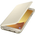 Samsung Galaxy J7 Flipové pouzdro, Wallet Cover, zlaté