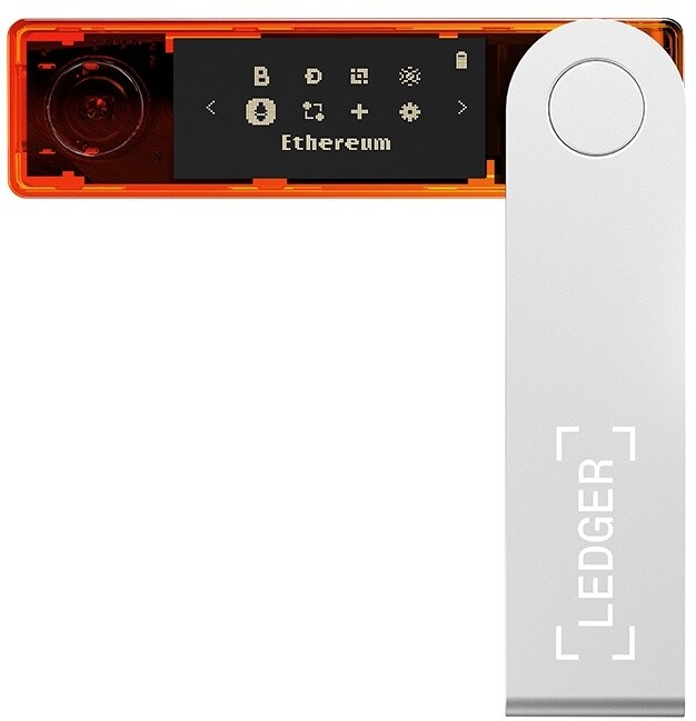 Ledger Nano X Blazing Orange, hardwarová peněženka na kryptoměny_877422523