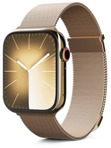 Epico ocelový pásek Milanese+ pro Apple Watch 42/44/45/49mm, zlatá_2135728302