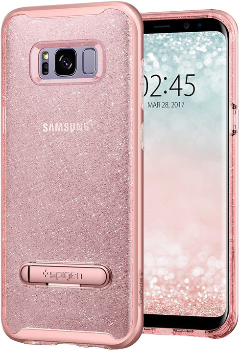 Spigen Crystal Hybrid pro Samsung Galaxy S8, glitter rose_1737337572