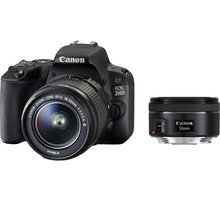 Canon EOS 200D + 18-55mm IS STM + 50mm 1.8 STM, černá_1394863382