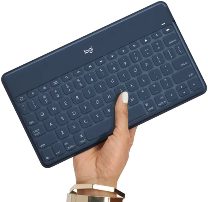 Logitech klávesnice k tabletu Keys-To-Go, bluetooth, holandština/angličtina, modrá_882499704