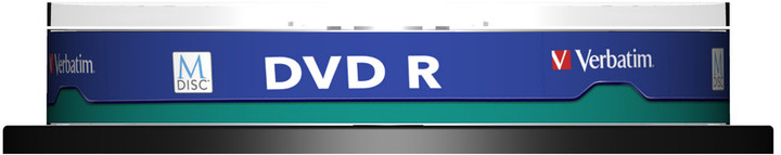 Verbatim DVDR 4,7GB, M-Disc, 4x, Printable, 10 ks, Spindle_1398332737