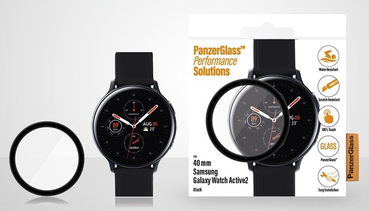 PanzerGlass SmartWatch pro Samsung Galaxy Watch Active 2 (40mm), černé celolepené_399598602