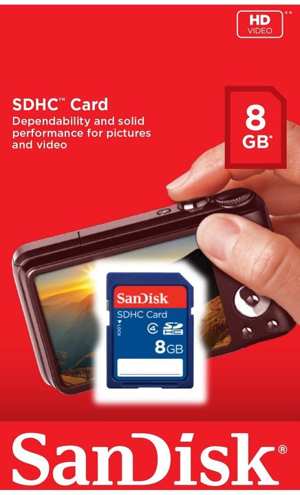 SanDisk SDHC Standard 8GB Class 4_129002153