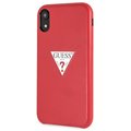 GUESS PU Leather Case Triangle pro iPhone XR, červená_887150197