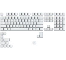 Glorious vyměnitelné klávesy Double Shot ABS V2, 123 kláves, bílé, US_926262018