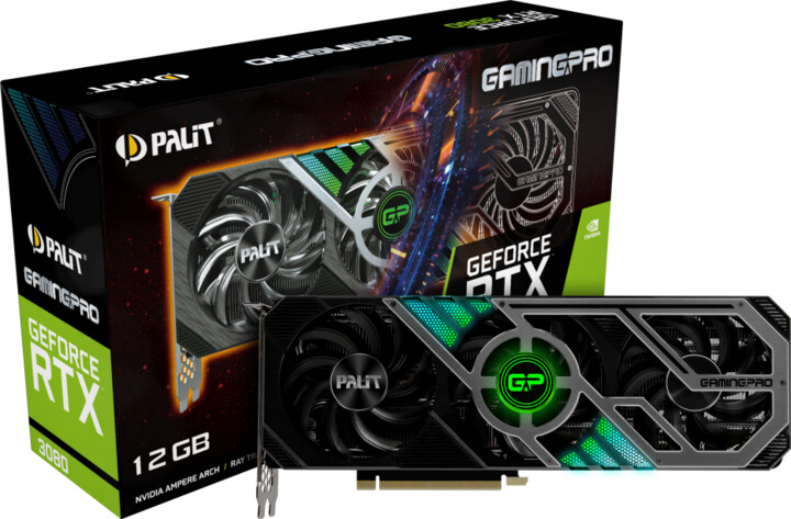PALiT GeForce RTX 3080 GamingPro, LHR, 12GB GDDR6X_1298968036
