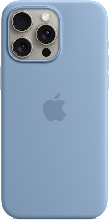 Apple Silikonový kryt s MagSafe pro iPhone 15 Pro Max, ledově modrá_2033004390