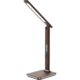 IMMAX LED stolní lampička Kingfisher - 3 různé barvy světla/ sklápěcí rameno/ USB/ hnědá