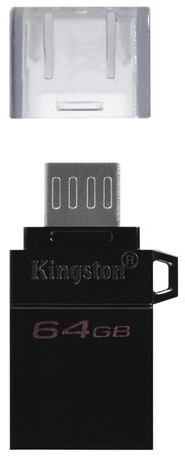 Kingston DataTraveler microDuo 3 G2 - 64GB, černá_1100879563