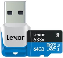 Lexar Micro SDXC 64GB 633x Class 10 UHS-I + USB čtečka_59076742