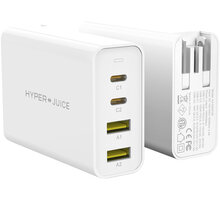 HyperJuice 100W GaN nabíjecí adaptér s 2x USB-C a 2xUSB 3.0 včetně cestovních redukcí_1848751934
