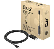 Club3D kabel miniDP 1.4 na HDMI, 4K120Hz nebo 8K60Hz HDR10+, M/M, 1.8m CAC-1187