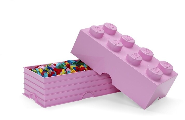 Úložný box LEGO, velký (8), světle růžová_229977189