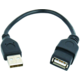 Gembird CABLEXPERT kabel USB A-A 15cm 2.0 prodlužovací HQ zlacené kontakty, černá