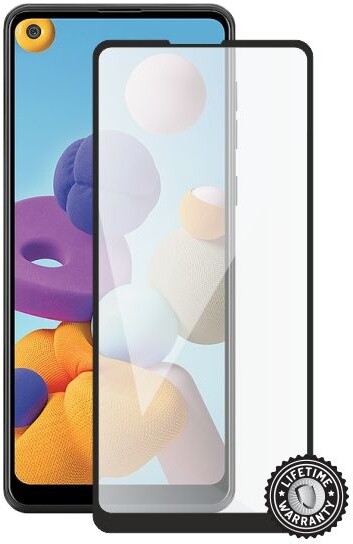 Screenshield ochrana displeje Tempered Glass pro Samsung Galaxy A21, full cover, černá_2138424074