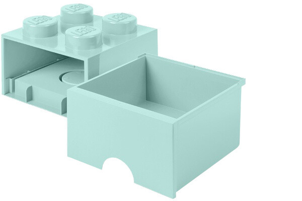 Úložný box LEGO, s šuplíkem, malý (4), aqua_420147456