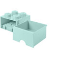 Úložný box LEGO, s šuplíkem, malý (4), aqua