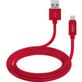 SBS Polo Micro-USB silikonový kabel, 1 m, červená_890091739