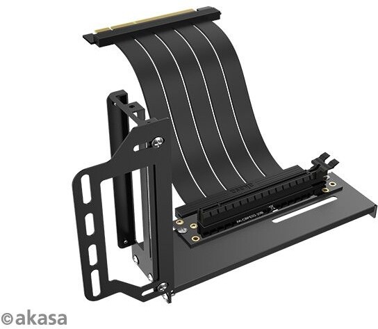 Akasa Riser black Pro, vertikální VGA držák_701659715