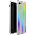 Luphie Aurora Magnet Hard Case Glass pro iPhone 7/8 Plus, stříbrno/bílá