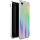 Luphie Aurora Magnet Hard Case Glass pro iPhone 7/8 Plus, stříbrno/bílá