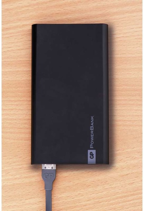 GP PowerBank FP10MB, záložní zdroj 10000 mAh, USB 2.1A + USB 1A, černá_1209297637
