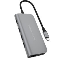 HyperDrive POWER 9 v 1 USB-C Hub, šedá O2 TV HBO a Sport Pack na dva měsíce