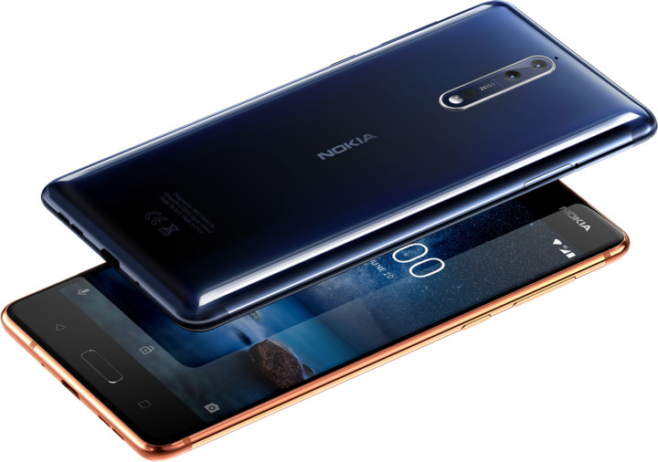 Nokia 8,Dual sim, lesklá modrá_821381339