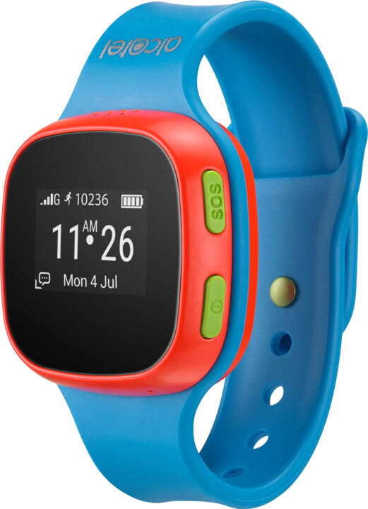 ALCATEL MOVETIME Track&amp;Talk Watch, Blue/Red_178847133