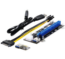 UNIBOS UNRI-106 Riser card PCIe x1 to PCIe x16 + 6-pin power cable - 60cm_243215268