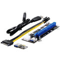UNIBOS UNRI-106 Riser card PCIe x1 to PCIe x16 + 6-pin power cable - 60cm