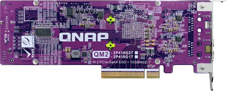 QNAP QM2-2P410G1T - rozšiřující karta pro disky SSD M.2 2280 PCIe, (Gen4 x8)_252758967