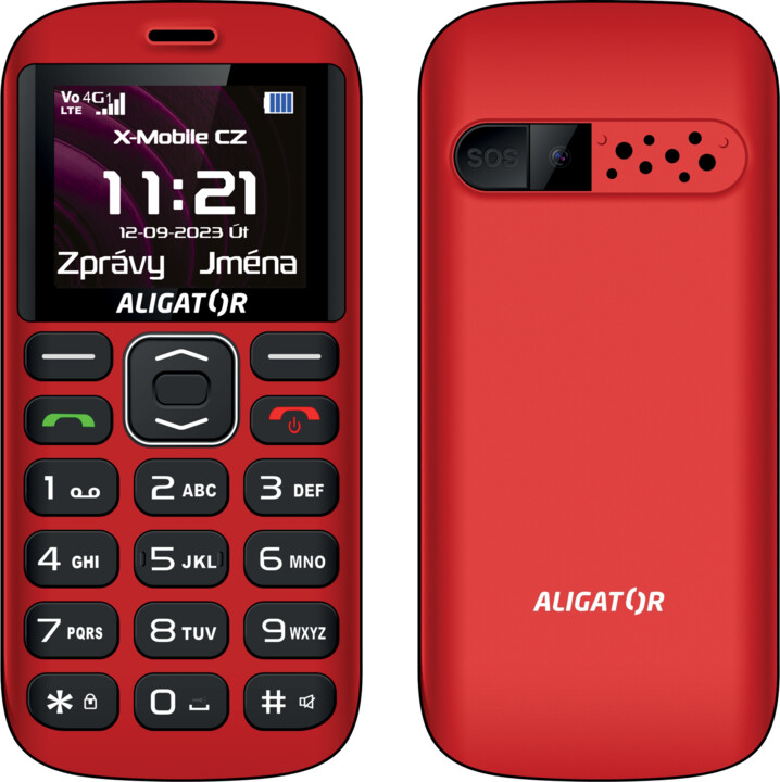 Aligator A720 4G Senior, Black/Red_76771154