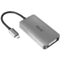 Club3D adaptér USB-C 3.2 Gen1 - DVI-D (Dual Link), M/F, aktivní, HDCP ON, 24.5cm, stříbrná_1652671382