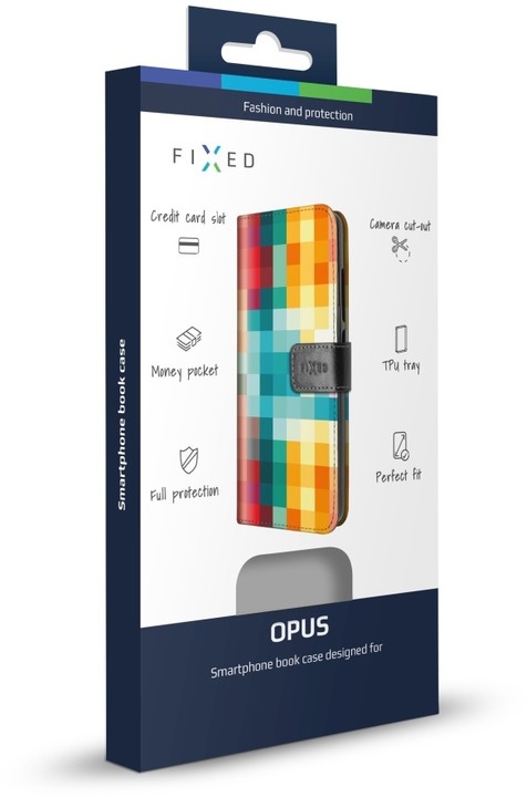 FIXED Opus pouzdro typu kniha pro Apple iPhone 7 Plus, motiv Dice_1592393256