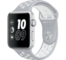 Apple Watch Nike + 42mm Silver Aluminium Case with Flat Silver/White Nike Sport Band_1986705533