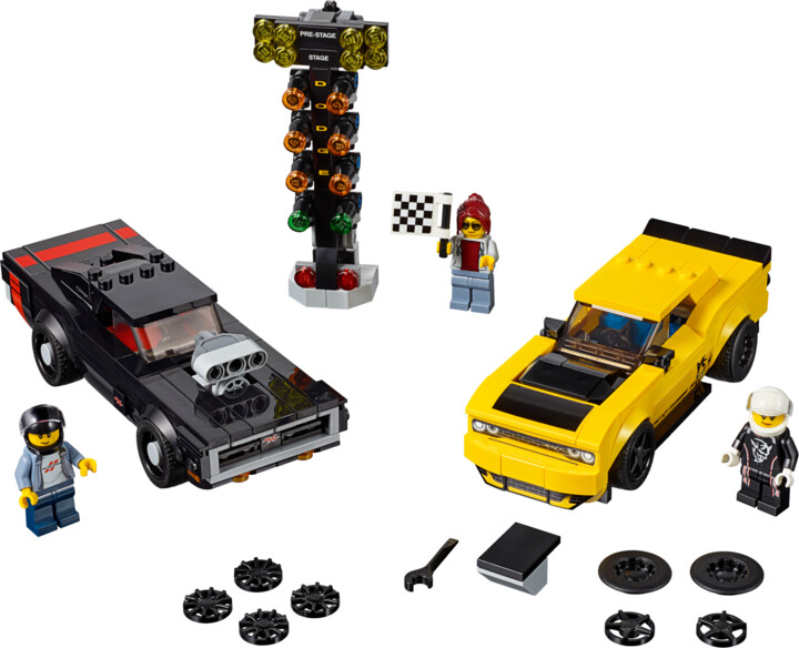 LEGO® Speed Champions 75893 2018 Dodge Challenger SRT Demon a 1970 Dodge Charger R/T_1798561823