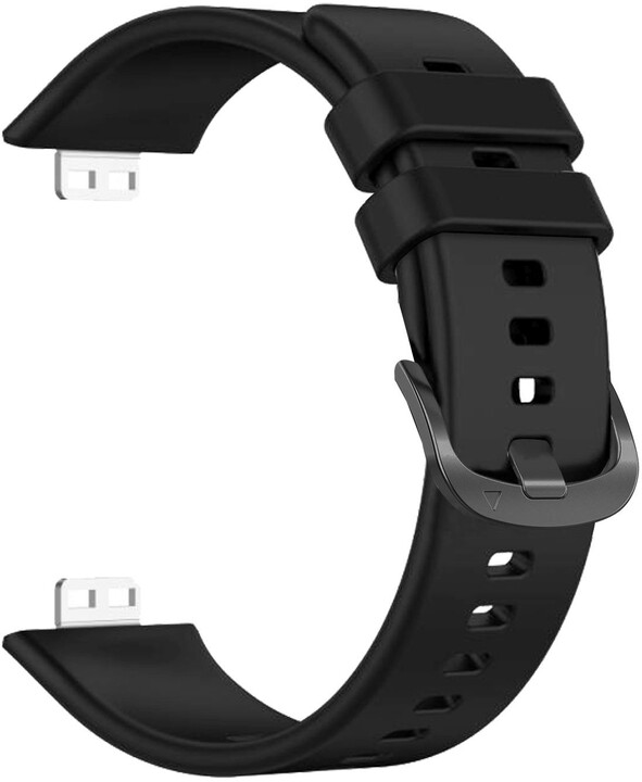 FIXED silikonový řemínek pro Huawei Watch FIT, černá_1174468525